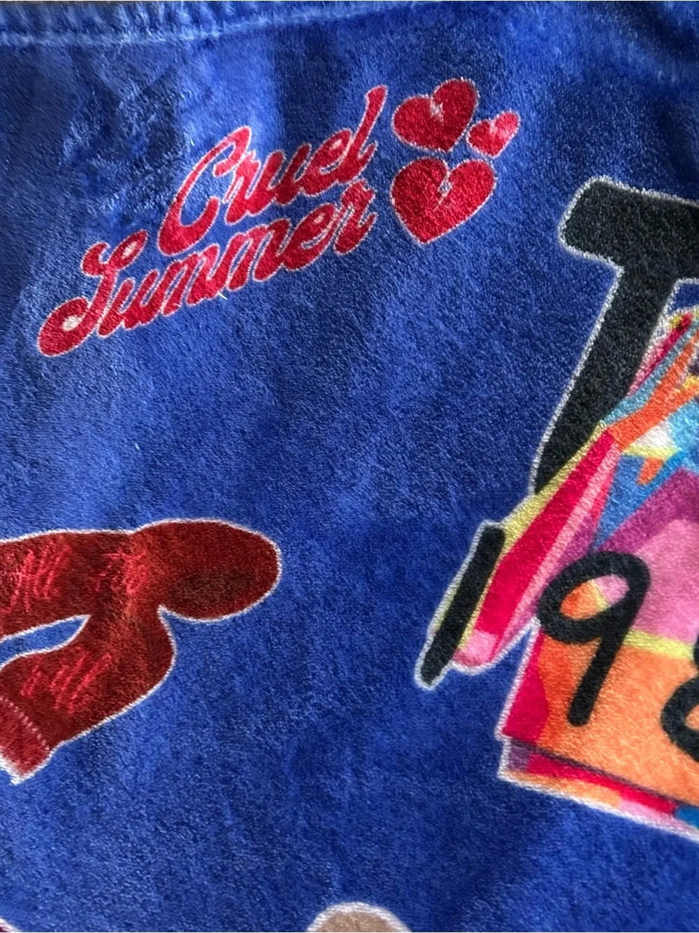 Swiftie Themed Plush Throw Blanket Cruel Summer Lover Songs 1989 Soft Cozy Music